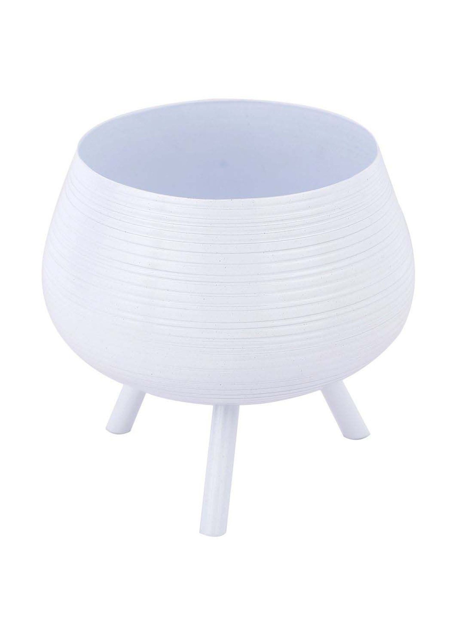 Aapno Rajasthan White Metal Planter Pot