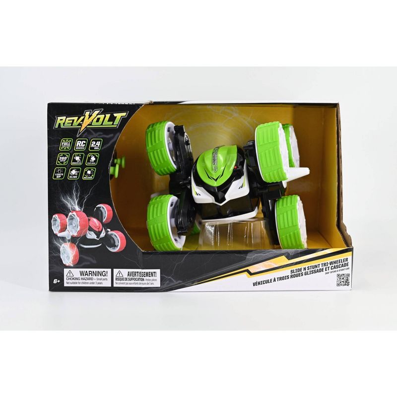 Goodly Toys RevVolt Slide N Stunt TriWheeler RC Vehicle - Green