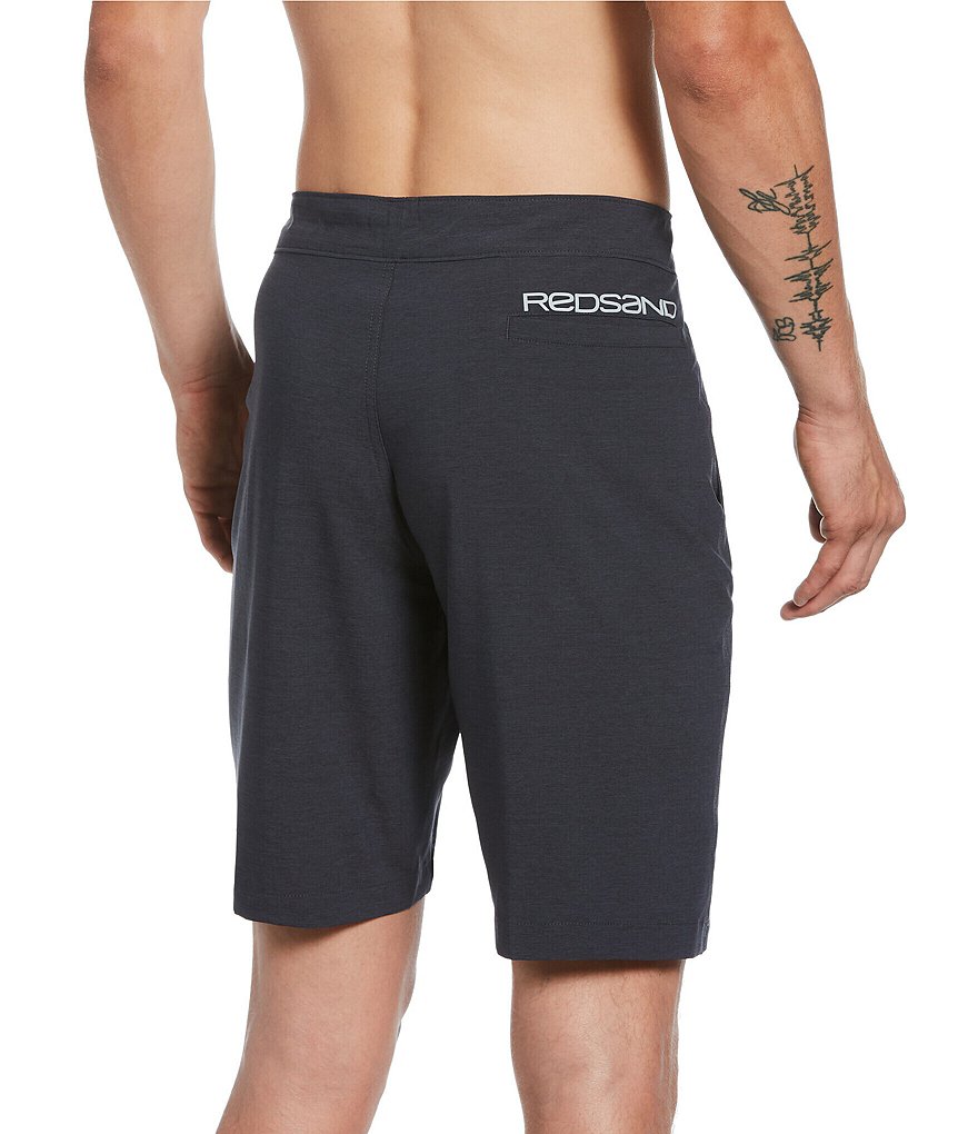Redsand Solid Heather 20#double; Outseam Hybrid Shorts