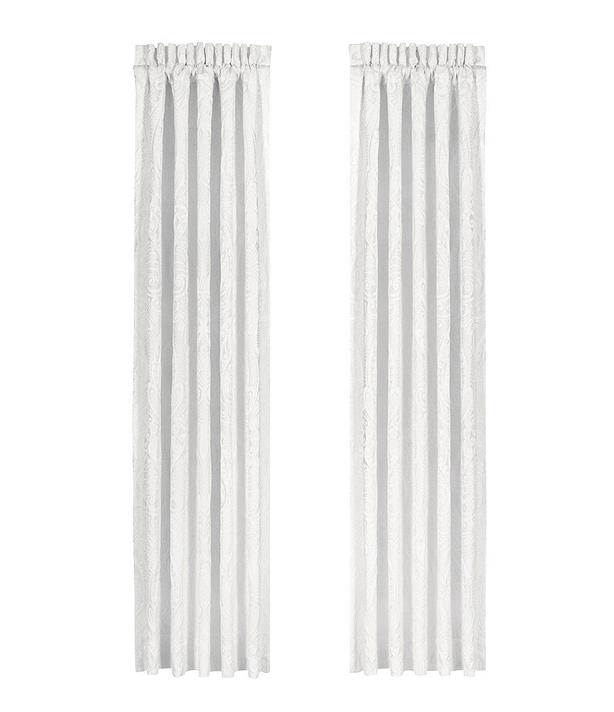 J. Queen New York Bianco Damask Window Treatments