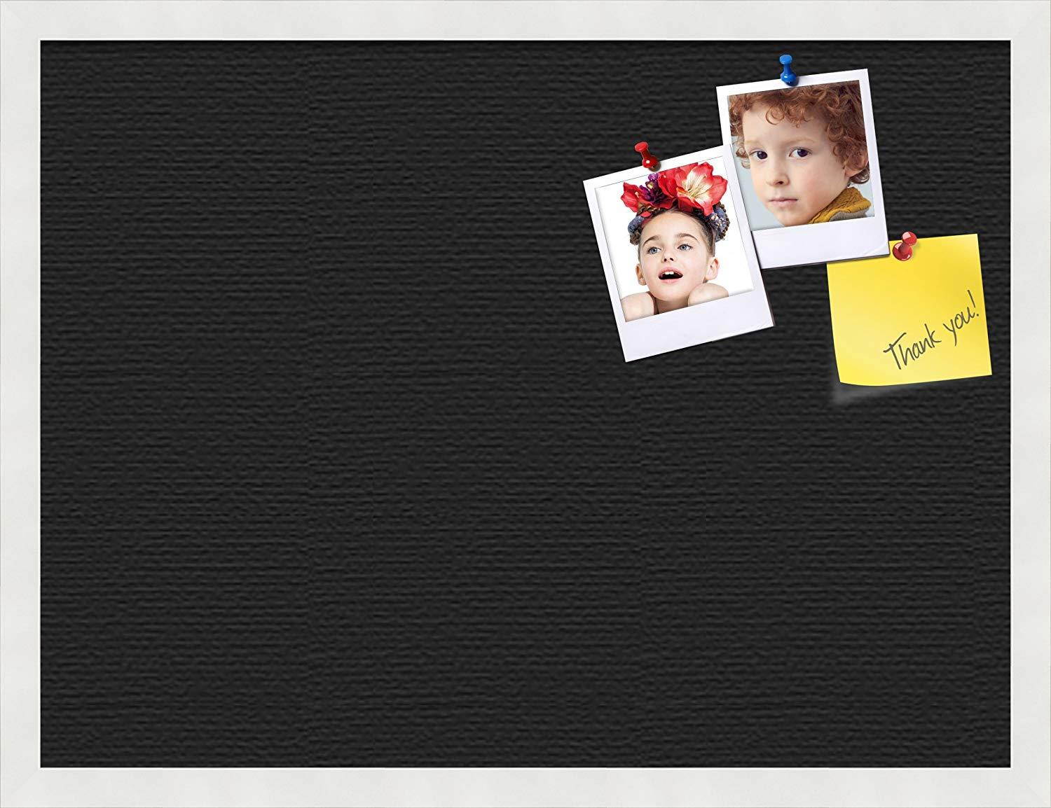 PinPix custom printed pin cork bulletin board made from canvas, Desert Pastel 24x18 Inches (Completed Size) and framed in Satin White Frame (PinPix-Group-89)