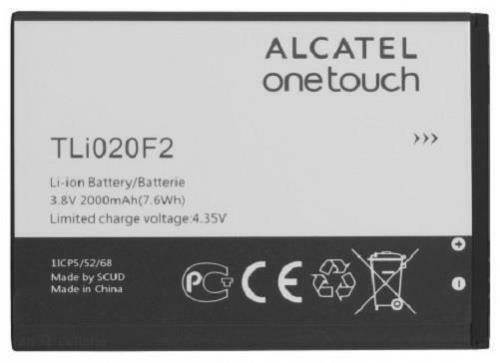 New OEM Battery Alcatel OneTouch Fierce 2 7040N 7040T TLi020F2 Original Alcatel