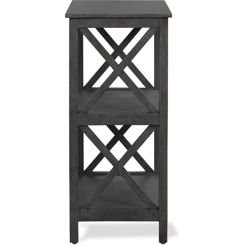 26.4" Thompson 2 Tier Shelf Dark Gray - ClickDecor
