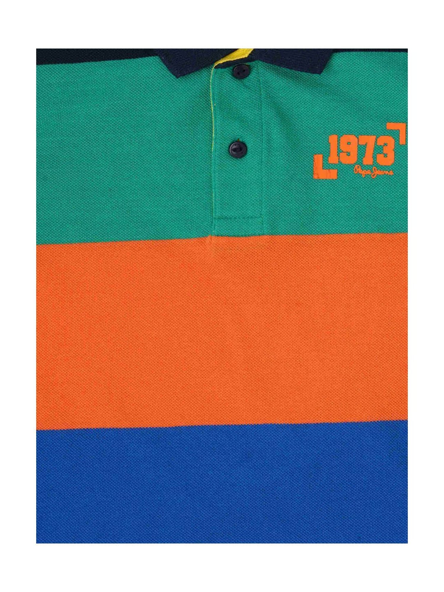 Pepe Jeans Kids Multicolor Color Block Polo T-Shirt