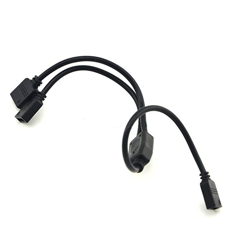 Way LED RGB Splitter Cable 4PCS Black 5050 4 Pin RGB LED Strip Light Connector Splitter Y Wire with 1PCS 4 Pin Male Connector for RGB 5050 358 LED Light Strips