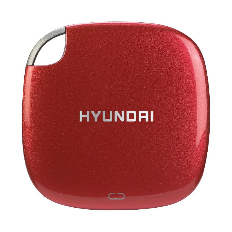 Hyundai 2TB Ultra Portable External SSD for PC/Mac/Mobile, USB-C USB 3.1 - Red (HTESD2048R)