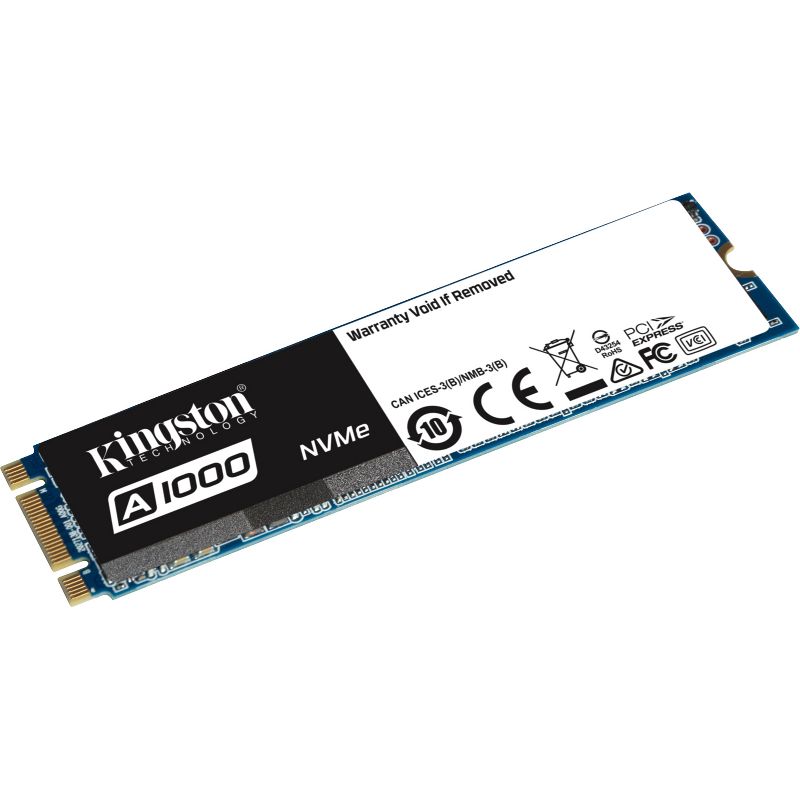 Kingston A1000 240 GB Solid State Drive - M.2 2280 Internal - PCI Express (PCI Express 3.0 x2) - 1500 MB/s Maximum Read Transfer Rate