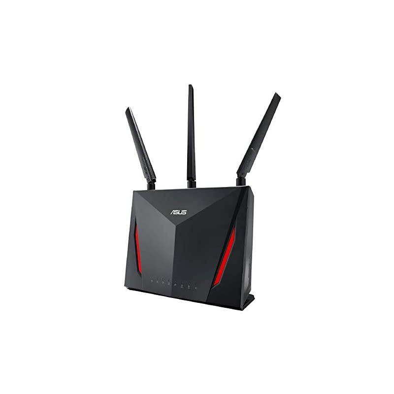 AC2900 WiFi Gaming Router (RT-AC86U) - Dual Band Gigabit Wireless Internet Router, WTFast Game Accelerator, Streaming, AiMesh Compatible, Included Lifetime Internet Security, Adaptive QoS