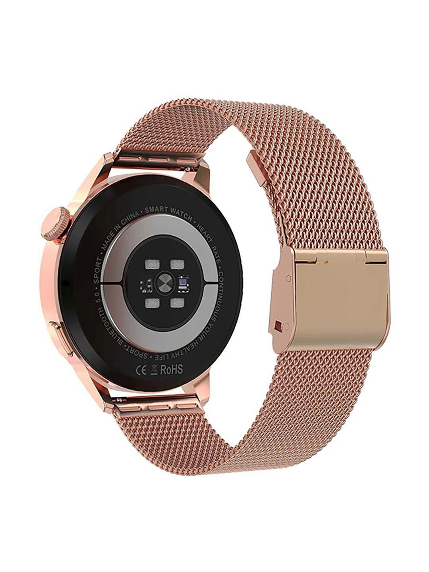 IZI Smart Plus Calling GPS NFC Smartwatch with Steel Band (Rose Gold)