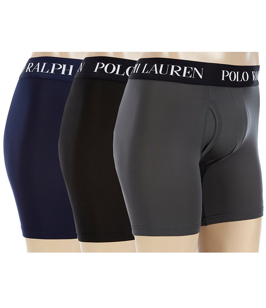 Polo Ralph Lauren 4D Flex Performance Mesh Boxer Briefs 3-Pack