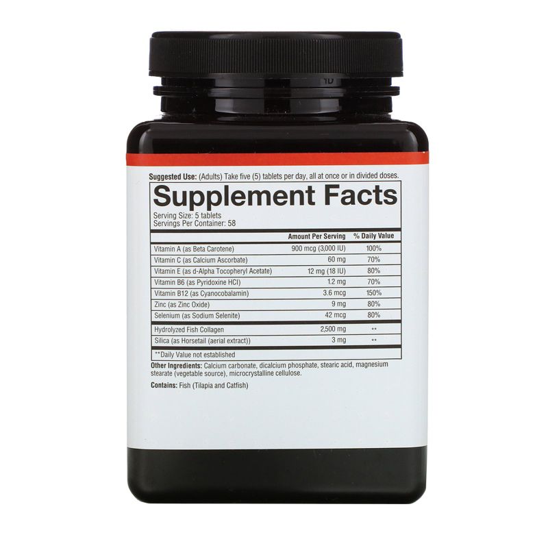 Youtheory Marine Collagen, 2,500 mg , 290 Tablets, Dietary Supplements