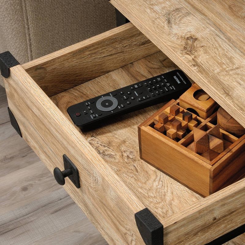 Steel River Side Table Distressed Brown - Sauder