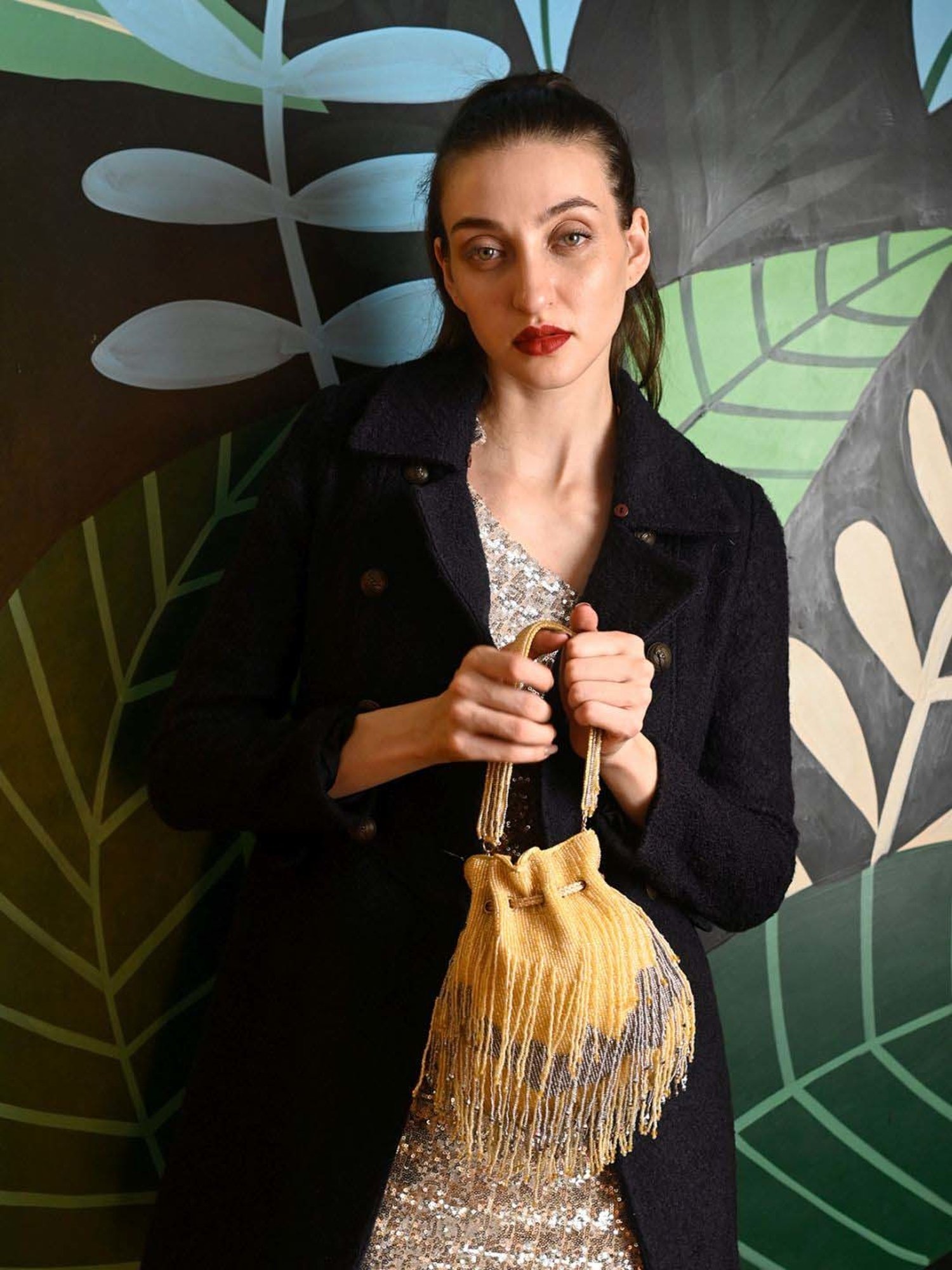 Call It Spring Silver Embellished Potli