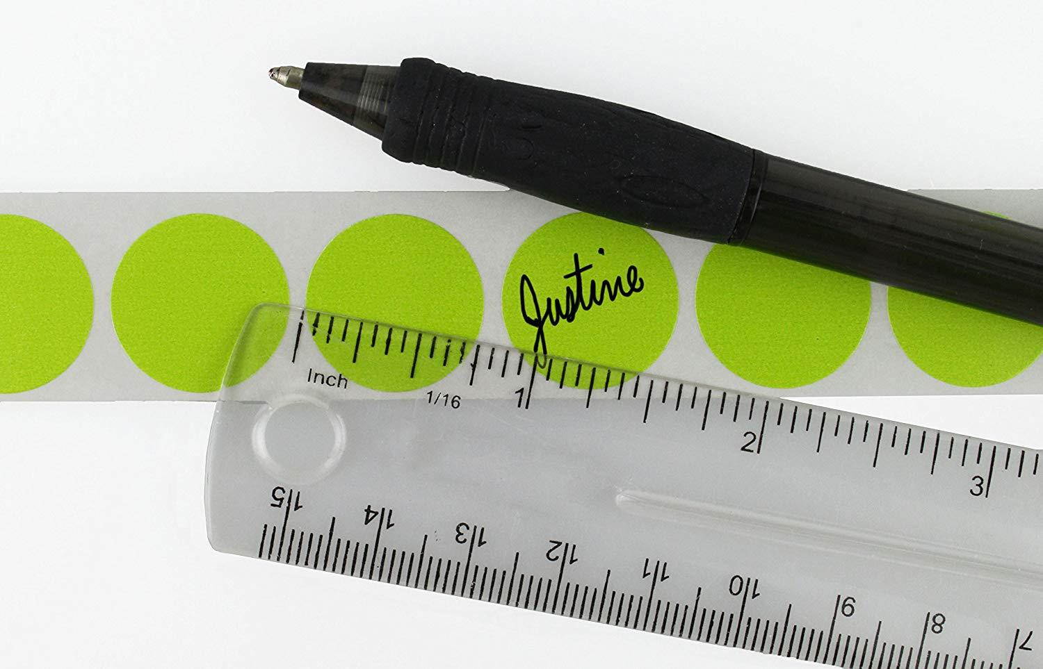 ChromaLabel 3/4 inch Color-Code Dot Labels | 1,000/Roll (Chartreuse)