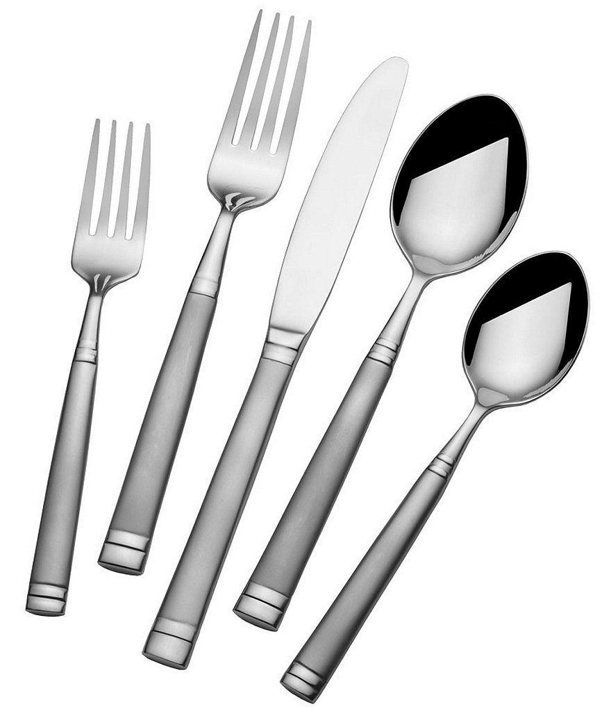 Towle Silversmiths Forged Stephanie Frost 20-Piece Stainless Steel Flatware Set