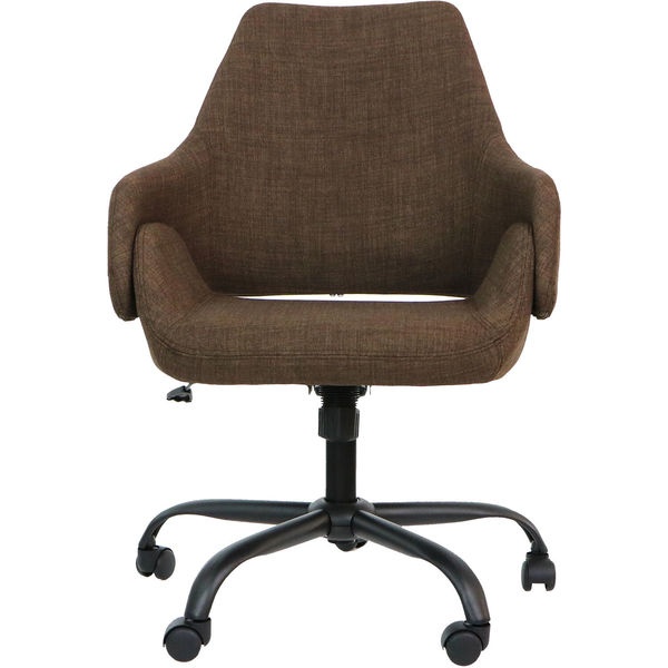 Hanover HOC0001 17.75-20.75 in. Everson Gas Lift Wheeled Office Chair, Chocolate