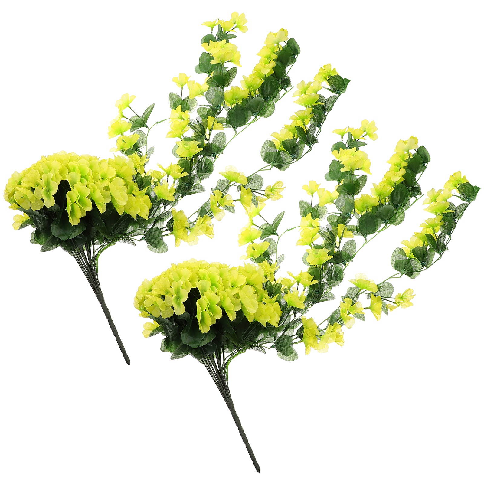 2Pcs Delicate Hanging Simulation Flower Simulation Violet Flower Fake Hanging Flower