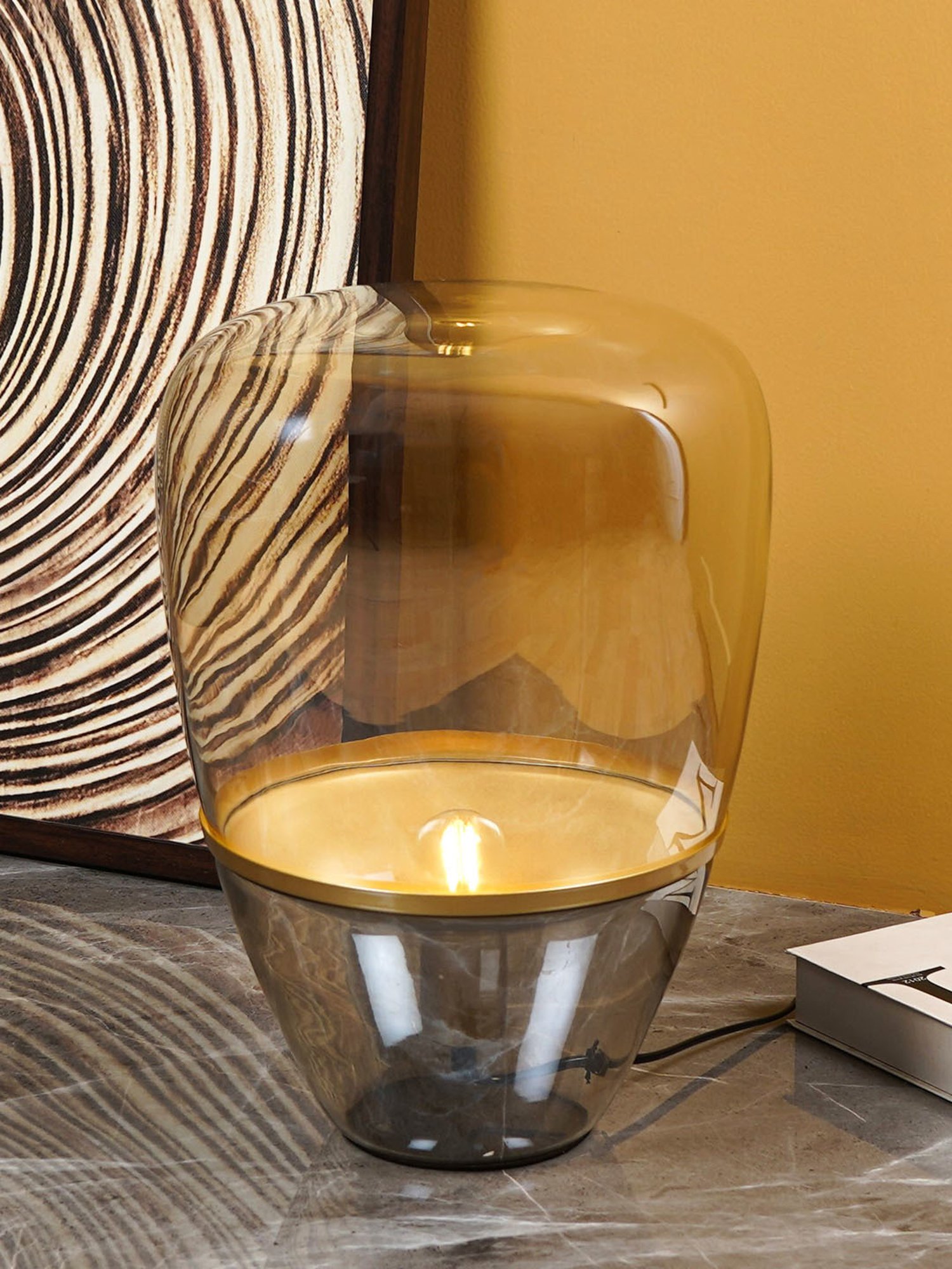 The Artment Transparent Glass Abstract Lamp