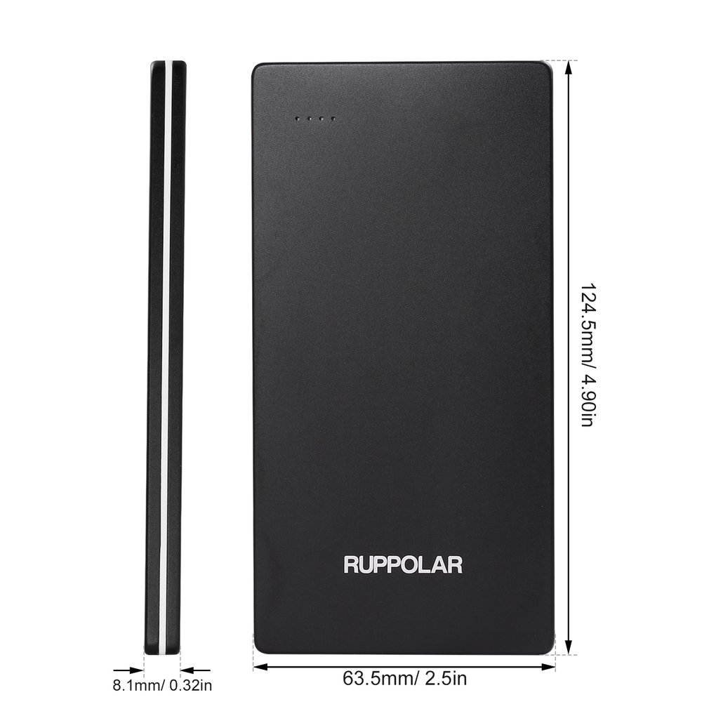 Compact Ultra-thin 5000mAh Power Bank Intelligent High-speed Universal Power Bank with Multi Protect Safety AL050