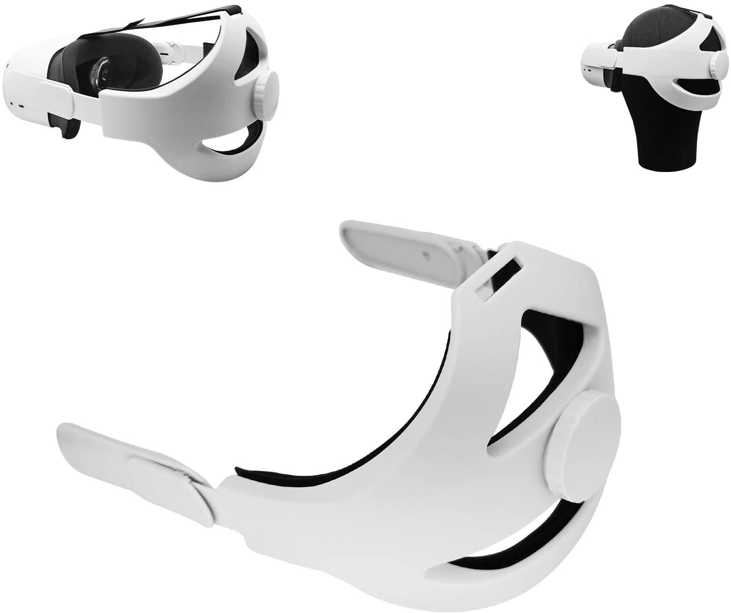 Oculus Quest 2 Elite Strap Adjustable Head Strap with Cushion Replacement Headband Enhanced Support and Reduce Head Pressure in VR , Comfortable Protective Strap for Oculus Quest 2