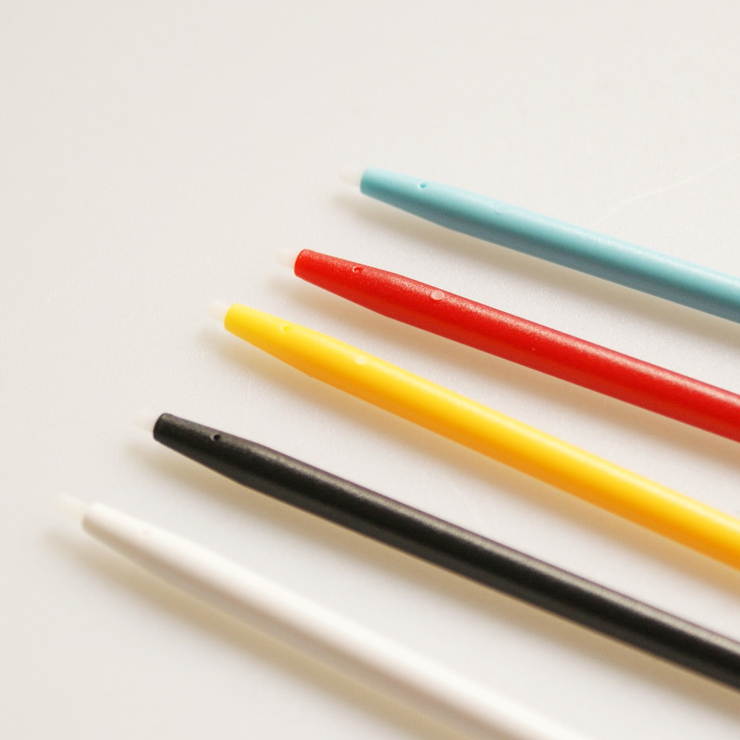 5 Pieces Plastic Color Touch Stylus Pen for Nintendo Wii U Gamepad