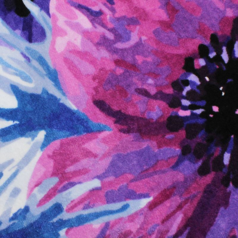 Roundie Aloha Printed Beach Towel Pink/Blue - Peach & Oak