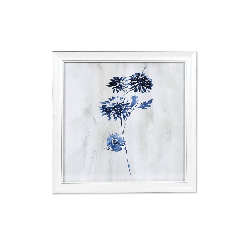 Set of 4 Ava Barrett Flowers Blue - New View