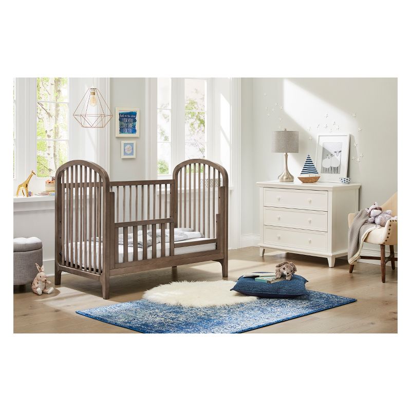 Contours Elston 3-in-1 Convertible Crib - Antique Gray