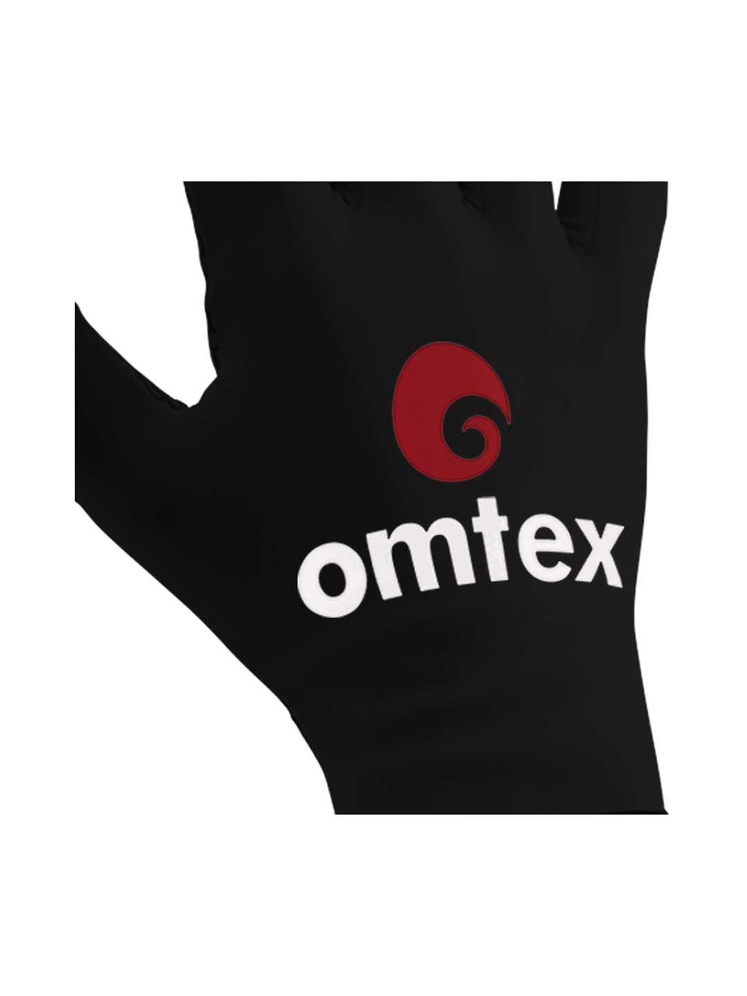 Omtex Black Cricket Finger Cut Catching Gloves - Large