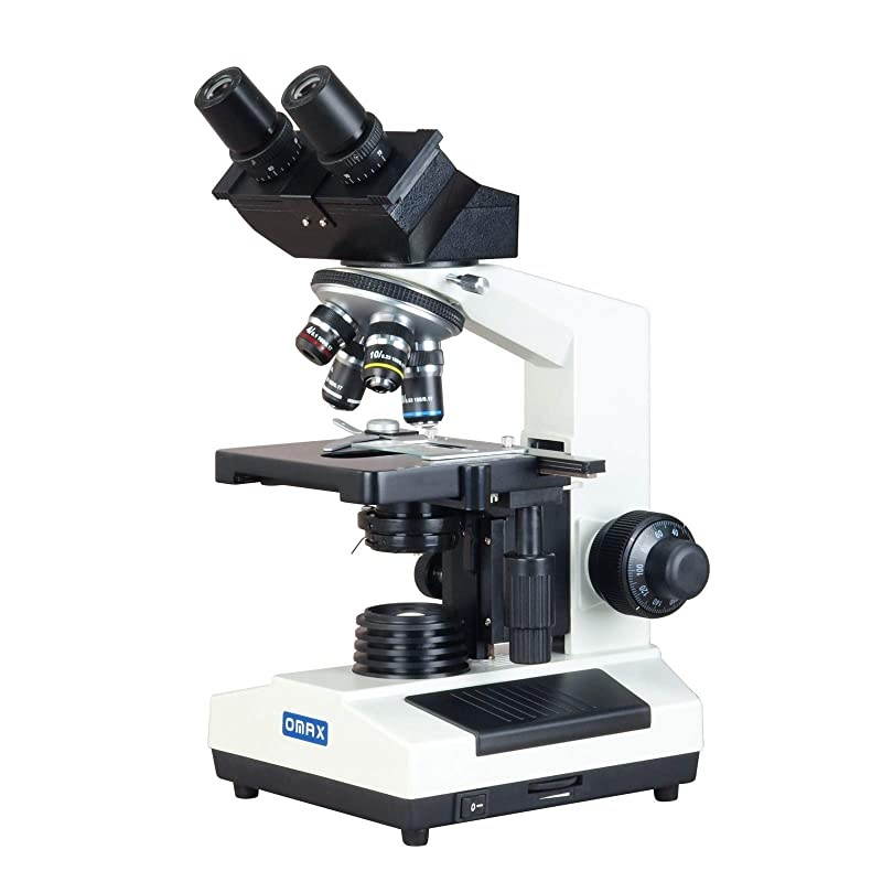 Lab Binocular Compound Microscope 40X-2000X w Blank Slides+Cover Slips+Lens Cleaning Paper