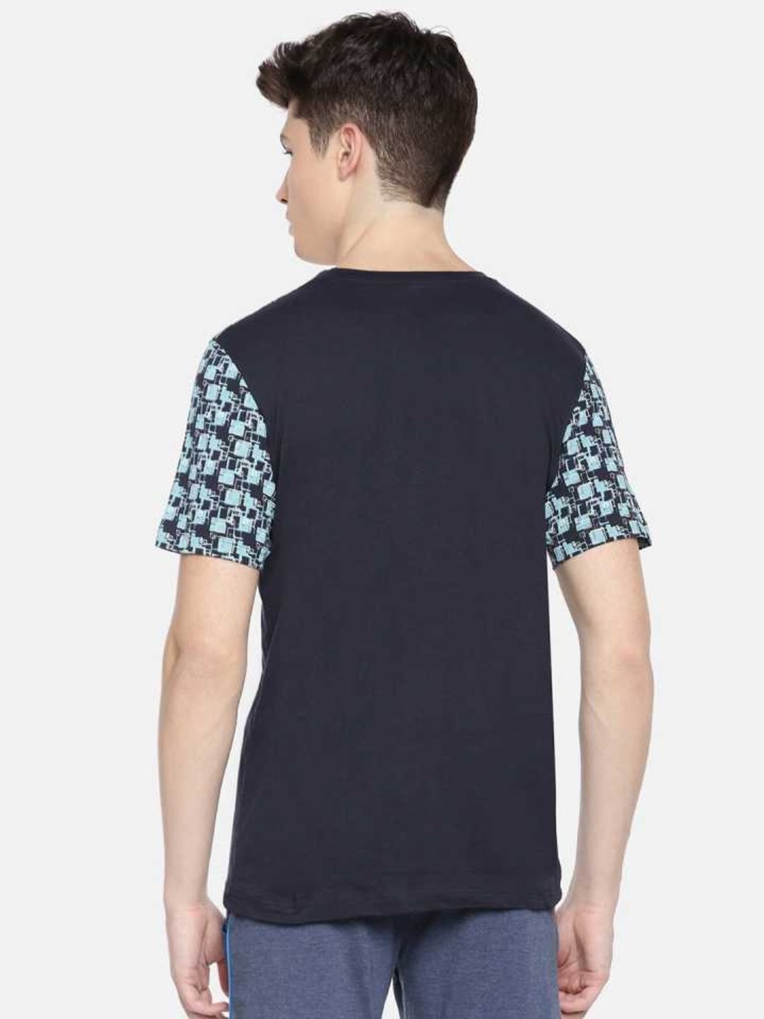Dollar Navy Regular Fit Printed T-Shirt