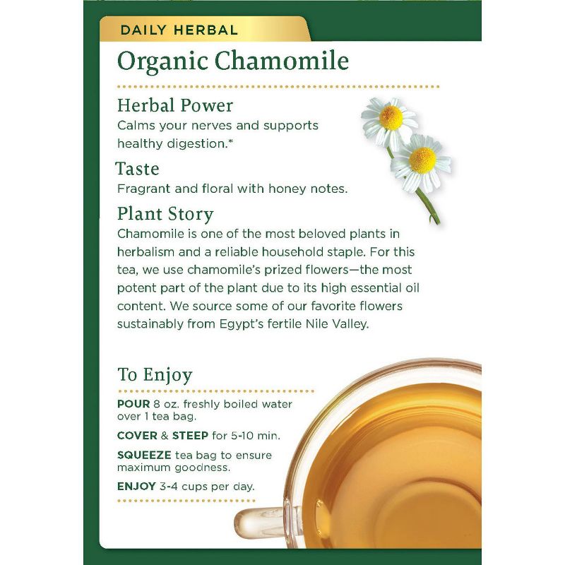 Traditional Medicinals Organic Chamomile Herbal Tea - 16ct