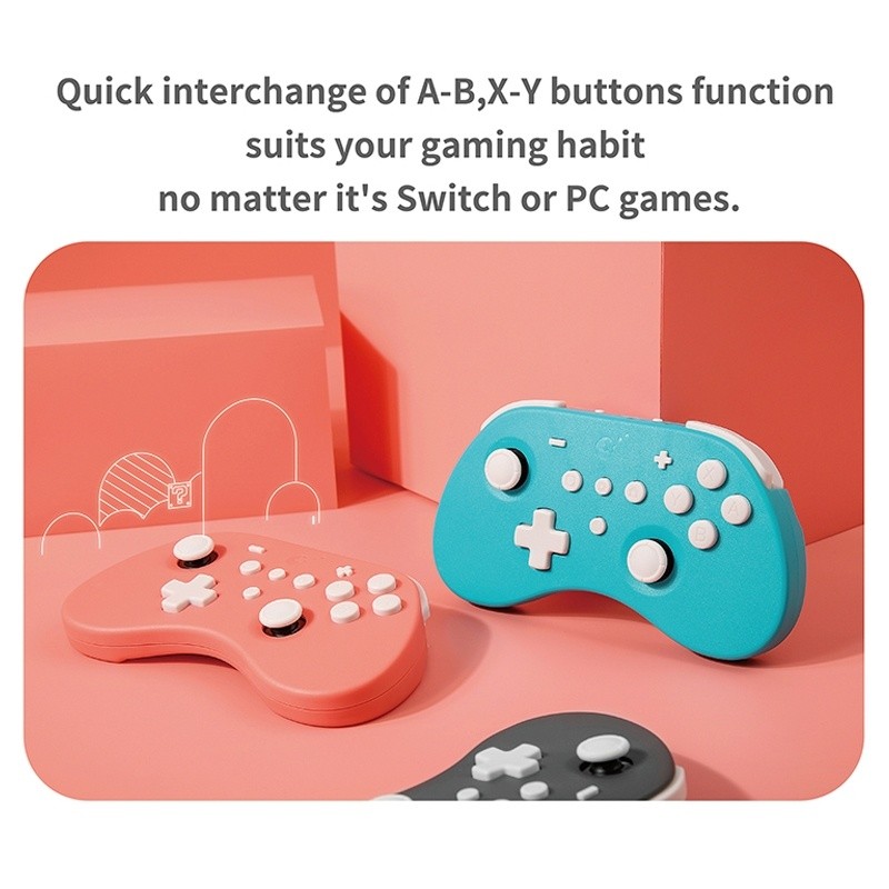 Gulikit NS19 Dual Vibration Motor Automatic Burst Function Wireless Bluetooth Gamepad For Switch / Android Phone / iOS / PC