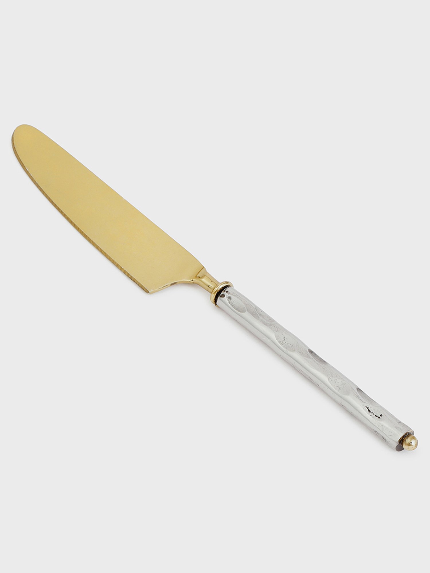 Fabindia Home Dhaani Grey Metal Dinner Knife - Set of 4