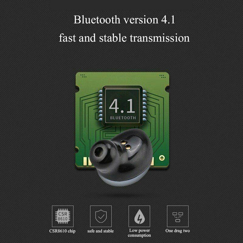 Mini Bluetooth Heasets Wireless In Ear Headphone Earphone Handsfree iOS Android