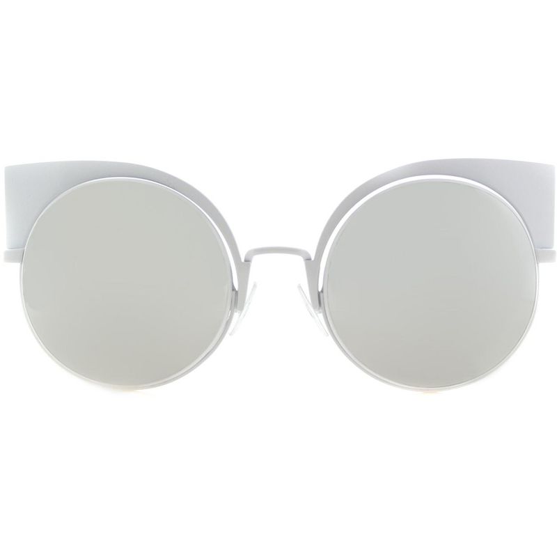 Fendi Eyeshine FF 0177 DMV Womens Cat-Eye Sunglasses White 53mm