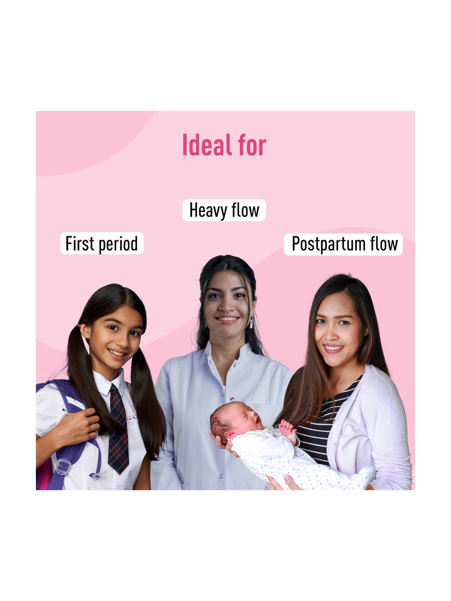 Sirona Disposable Period Panties for Women (S-M) - Pack of 5