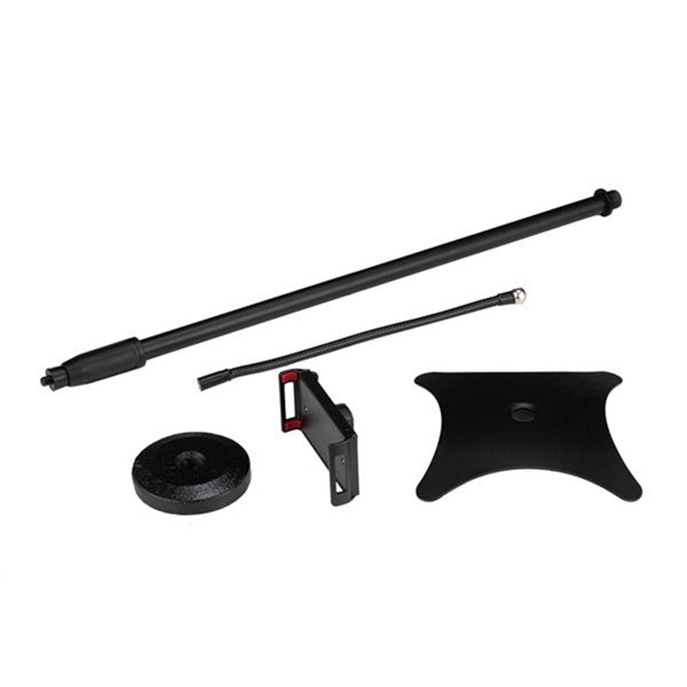 360 Degree Adjustable Height & Angle Flexible Long Arm Floor Stand Holder for 4.5"-10" Phone Tablet, Suit For Live Broadcast, Online Class, Face Time, Zoom Meeting, Video Call