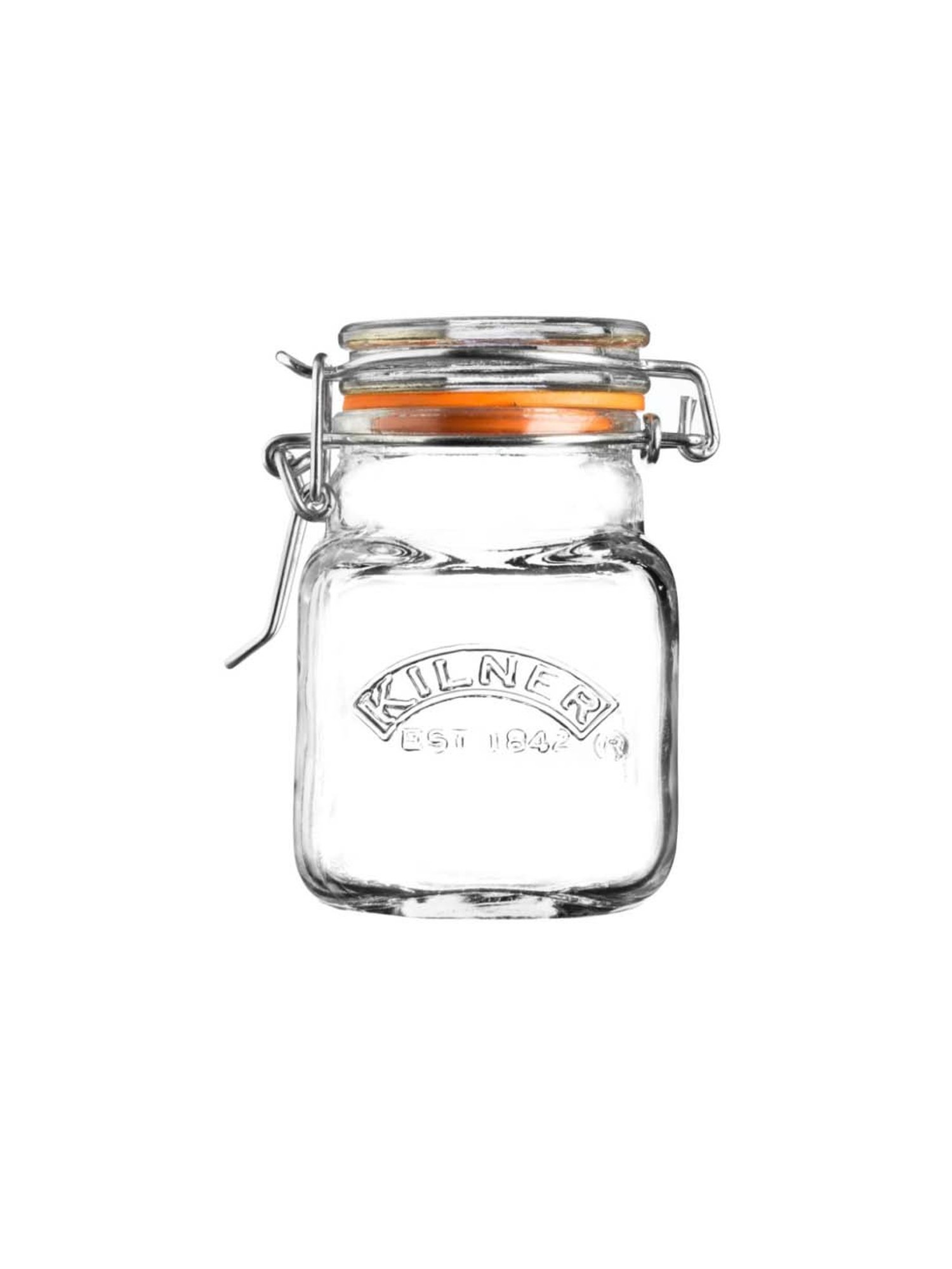 Kilner Transparent 11.5 cm Square Clip Top Jar (1 L) - Set of 1