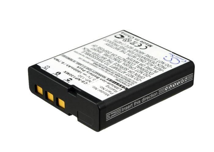 1800mAh Battery For CASIO Exilim EX-ZR310BK, Exilim EX-ZR310GD, Exilim EX-ZR310RD,