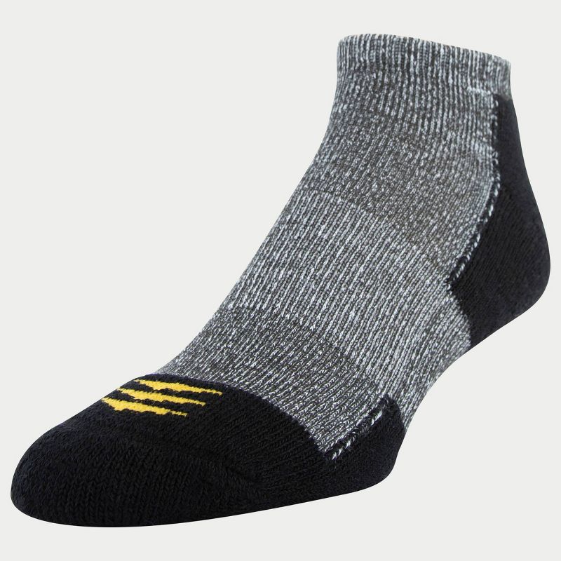 PowerSox Men's Workwear 6pk No Show Athletic Socks - Black Marl/Gray 6-12.5