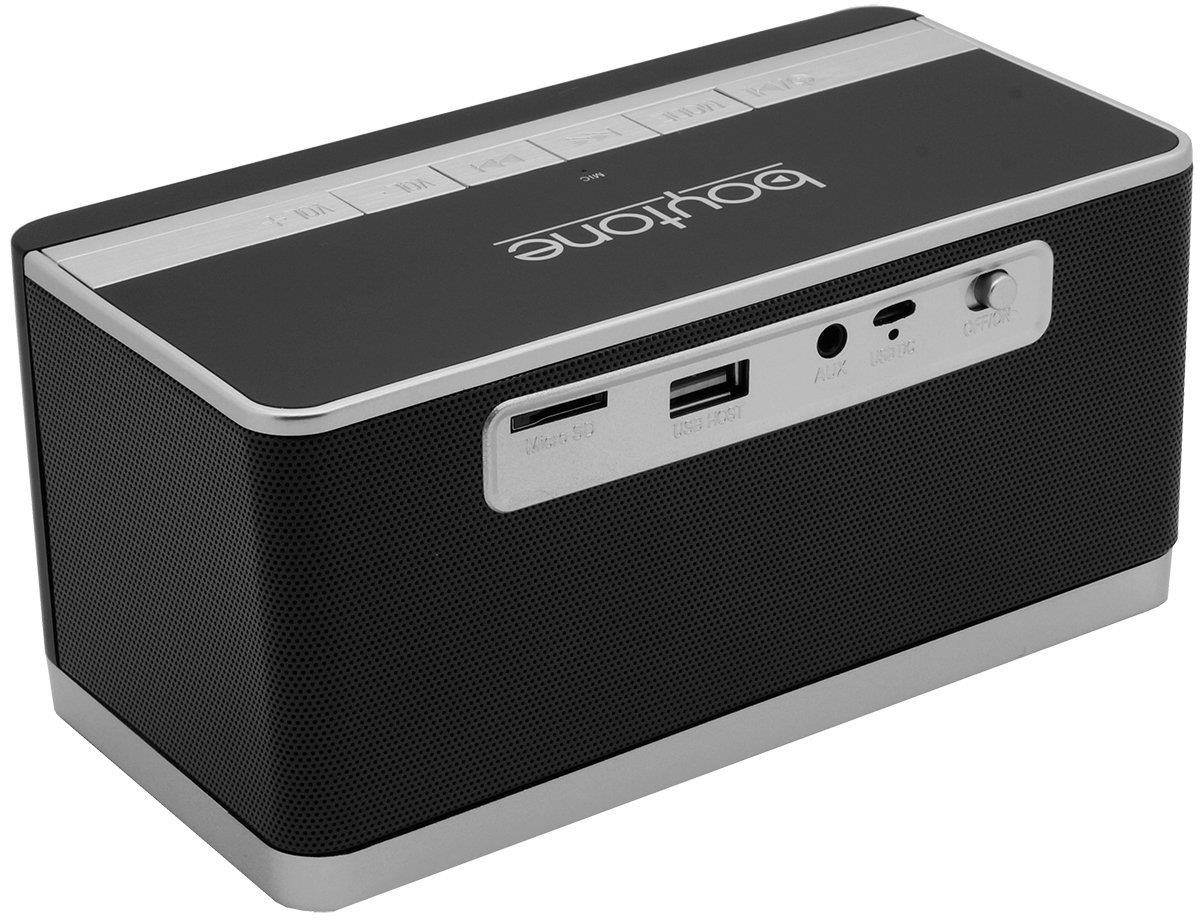 Boytone Bluetooth 4.1 Portable Alarm Clock Radio Wireless Speaker, Digital FM (BT-86C)