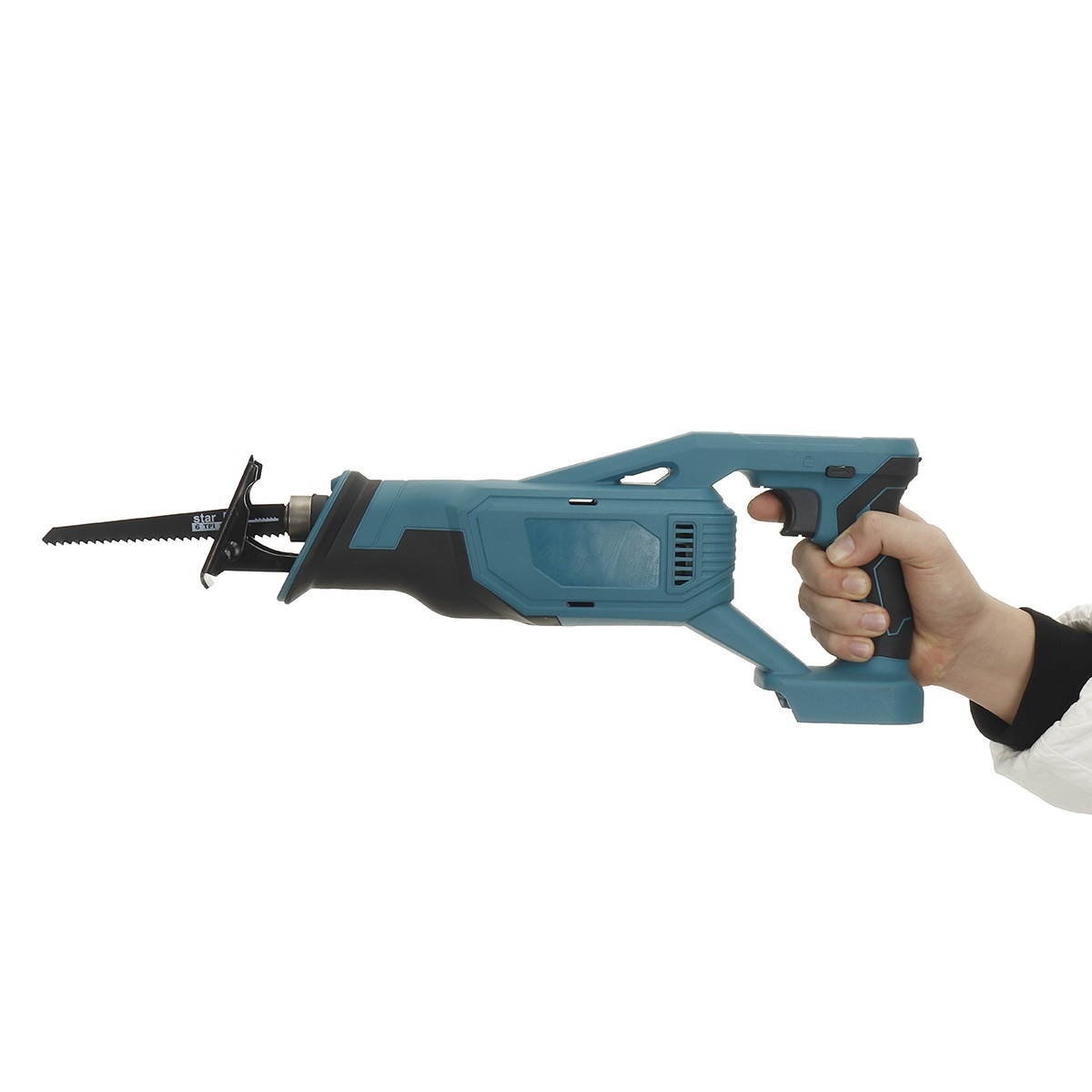 Cordless Electric Reciprocating Saw Recip Sabre Saw W/ 4*Blade For Makita 18/21V Battery-Blue