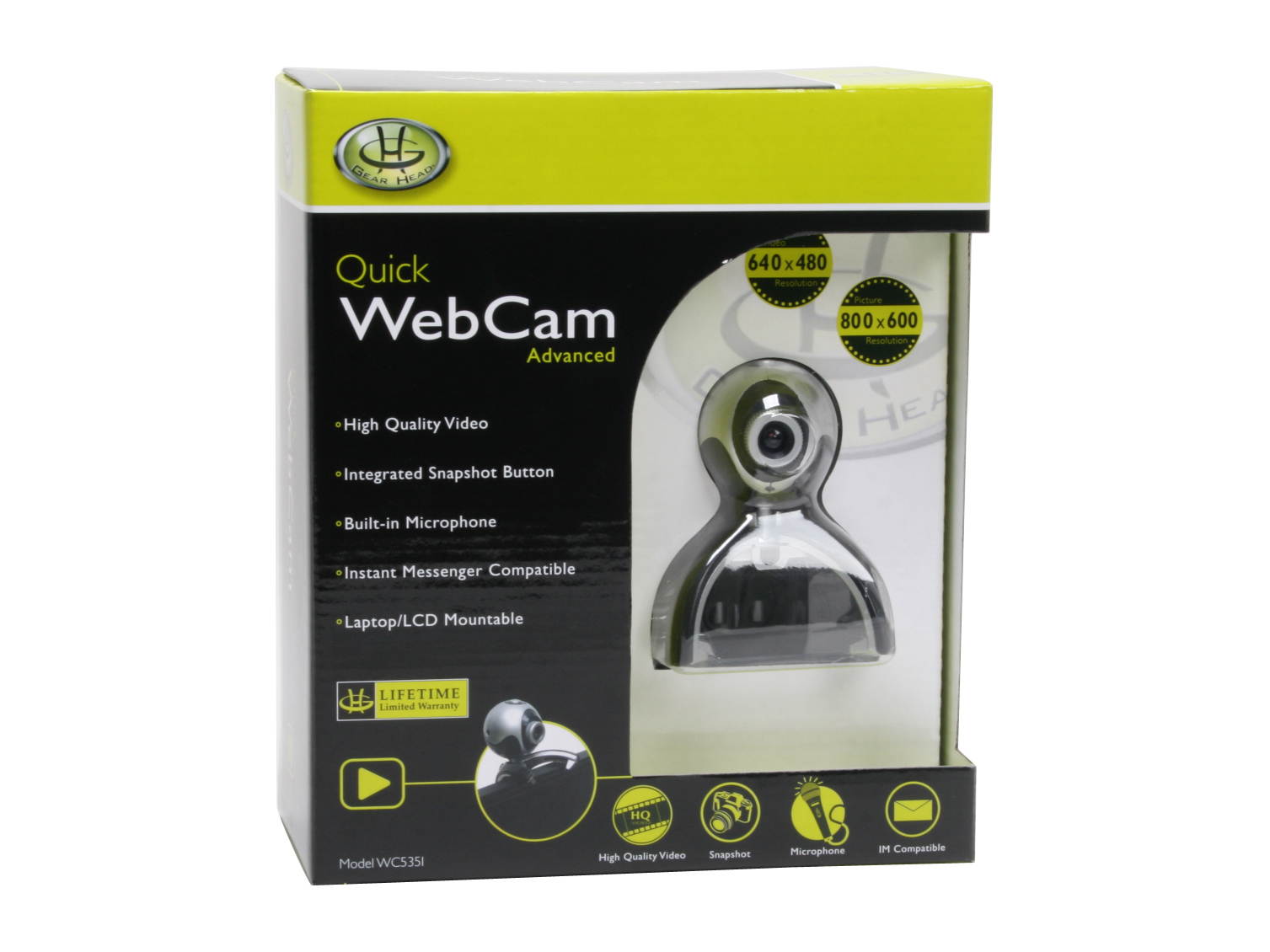GEAR HEAD WC535i Quick WebCam Basic