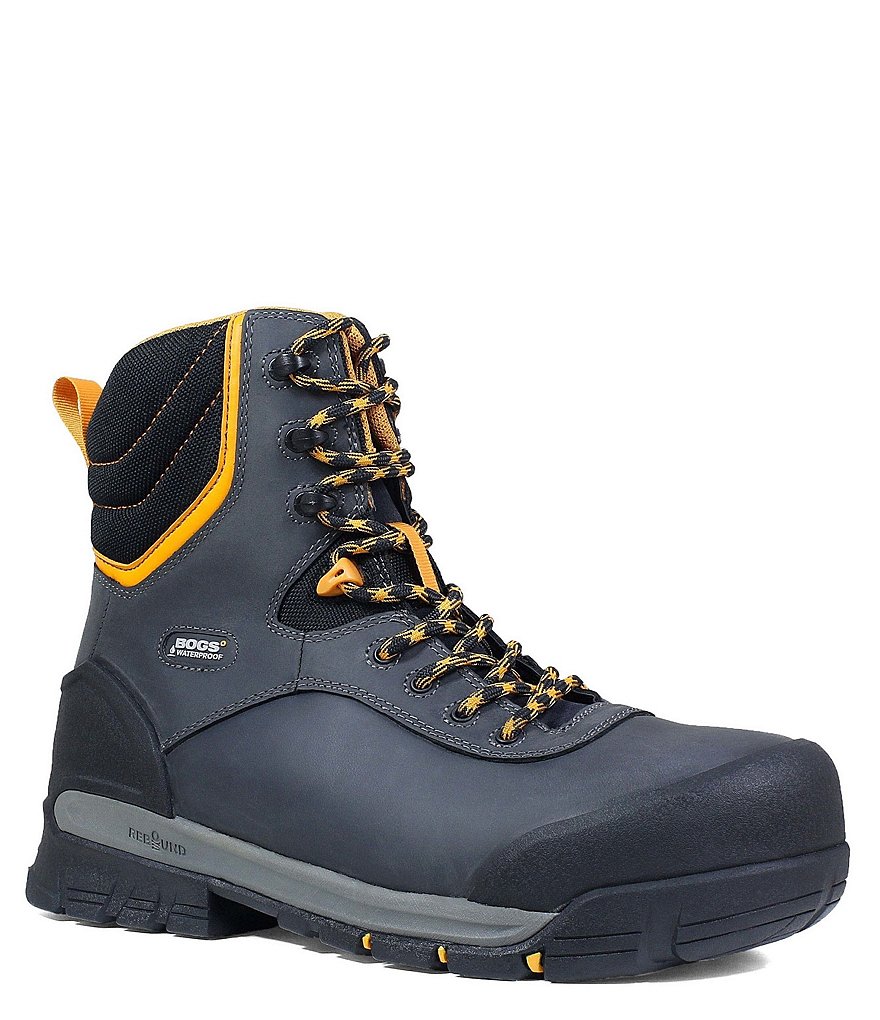 BOGS Men's Bedrock 8#double; Composite Toe Insulated Waterproof Leather Work Boot