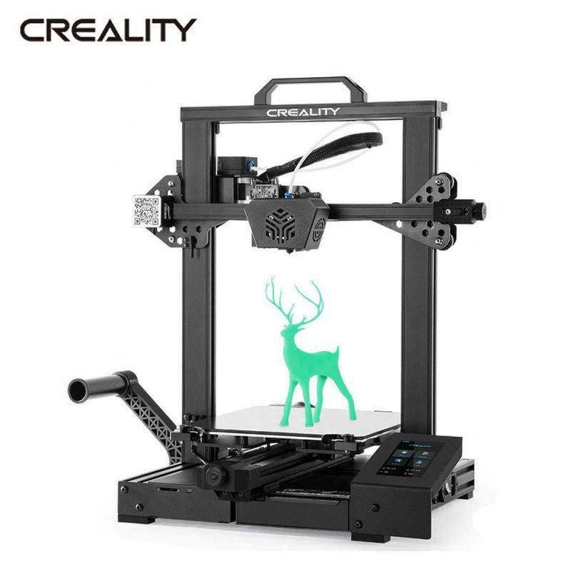 Creality CR-6 SE 3D Printer FDM Leveling-Free with Silent Motherboard, Meanwell Power Supply, Touch Screen, Tempered Glass Plate and Dual Z-axis Print Size 235 x 235 x 250 mm