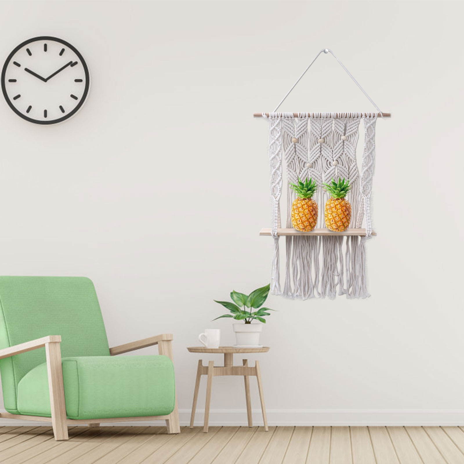 1 Pc Cotton Tapestry Woven Wall Hanging Decor DIY Wall Shelf (Assorted Color)