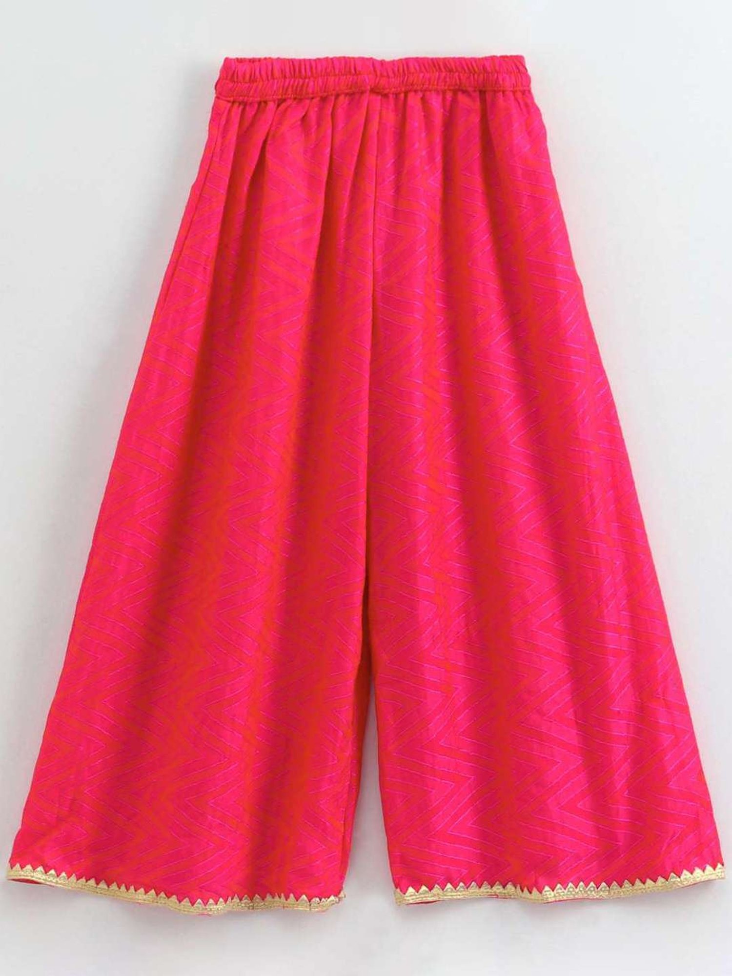 TWISHA Kids Green & Pink Printed Top Set