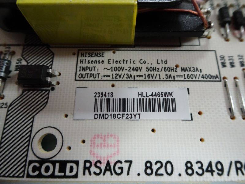 Hisense 58H6550E 58R6E / Sharp LC-58Q620U Power Supply 239418