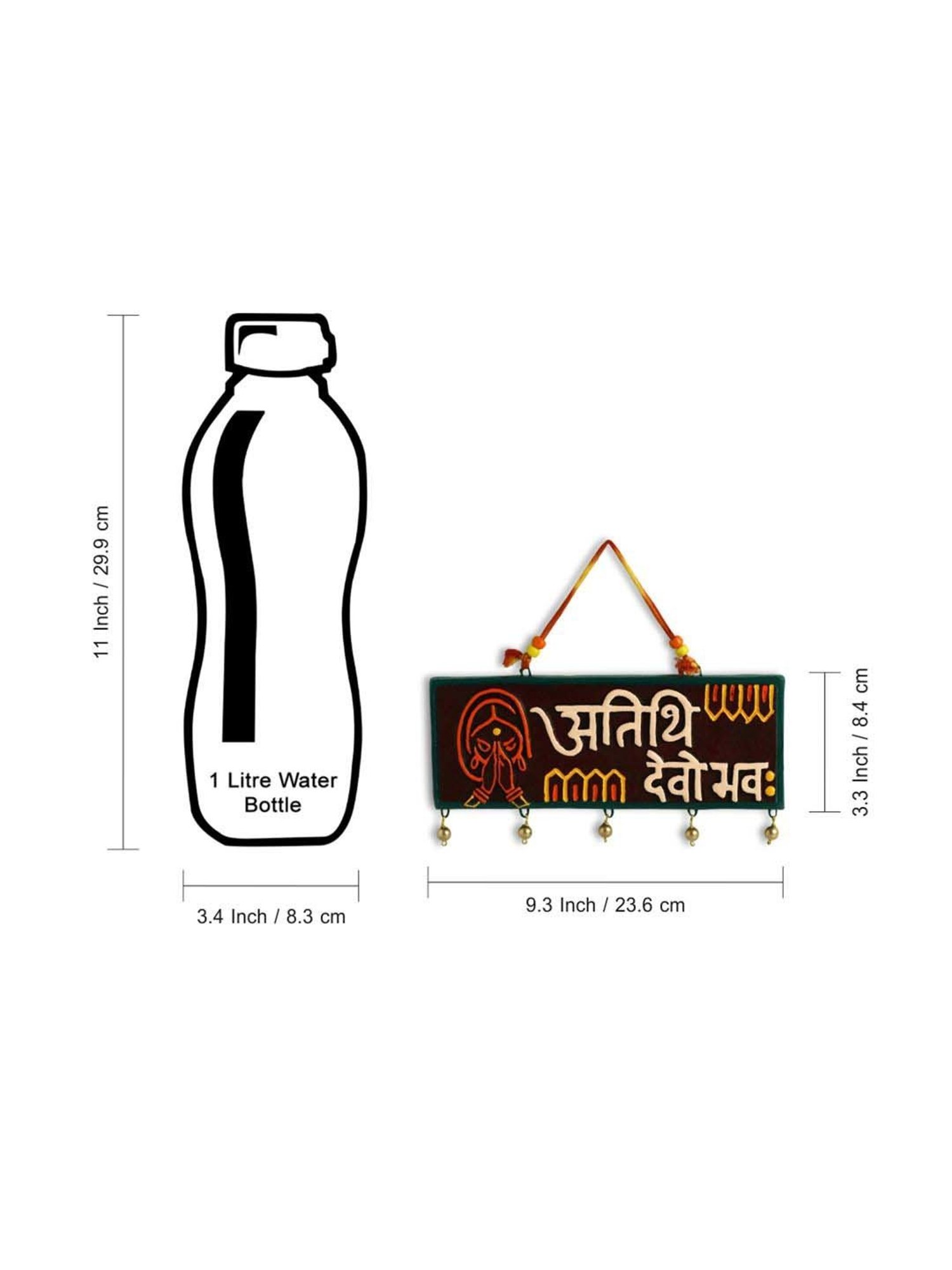 ExclusiveLane Atithi Devo Bhava Terracotta Wall Hanging Decor